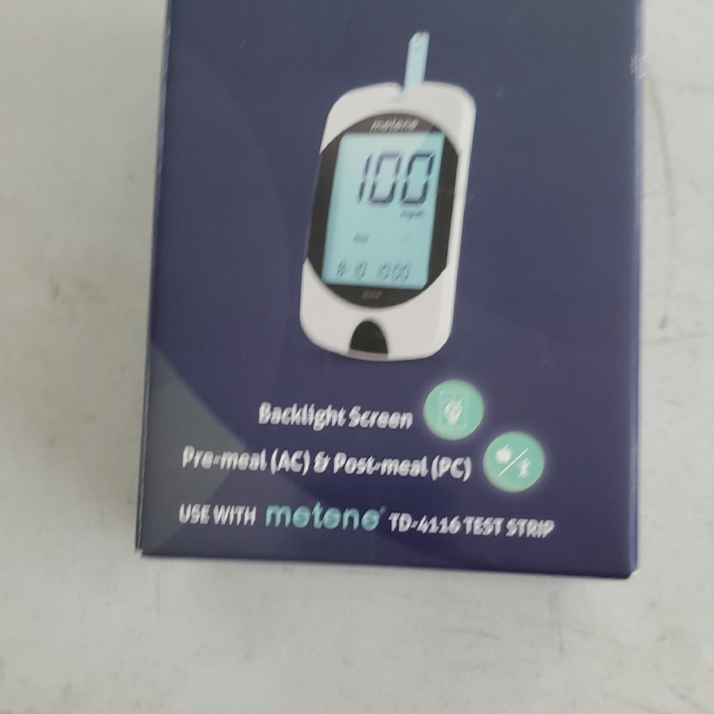 Blood Glucose Monitor - Blue and White
